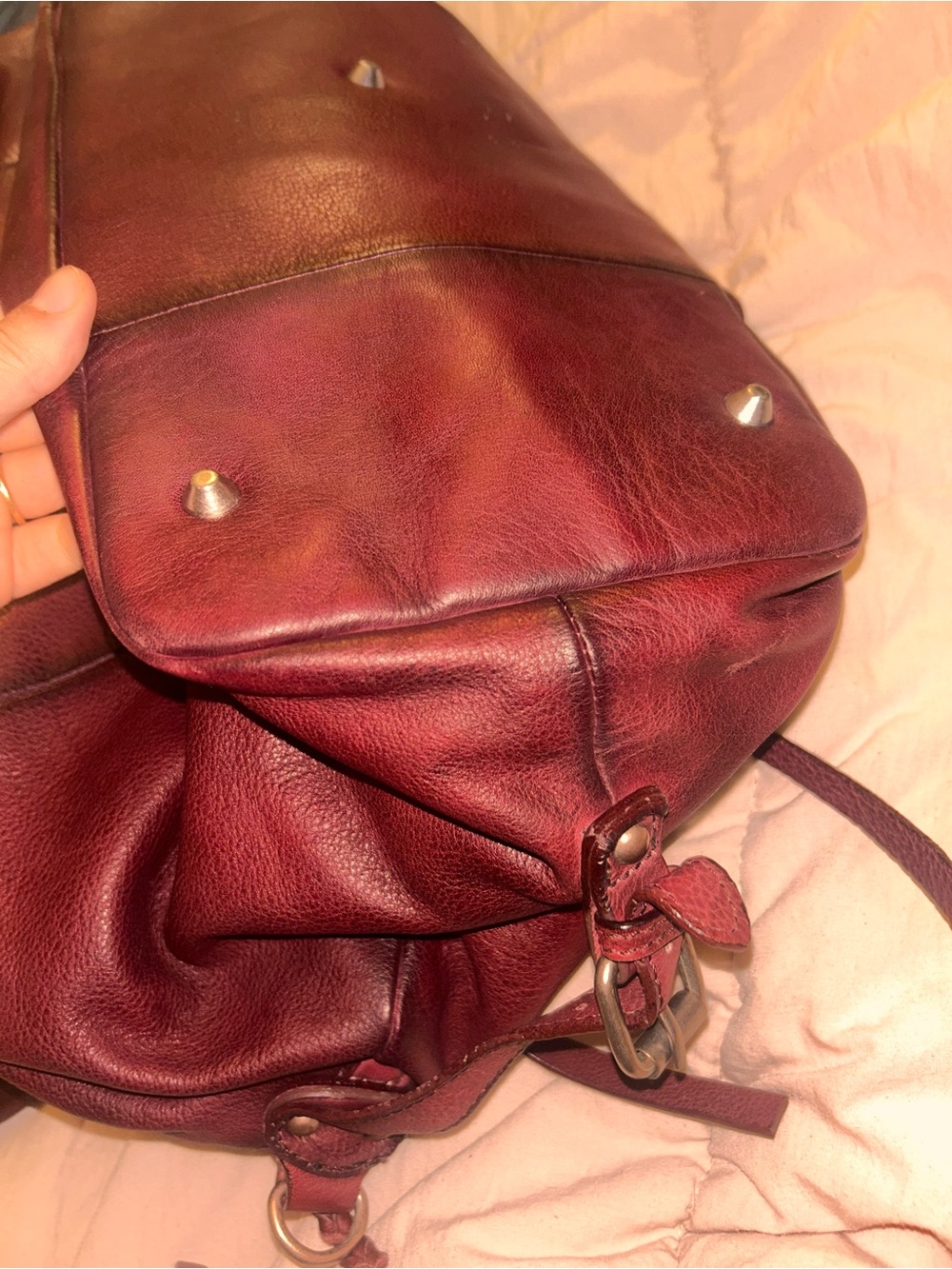 We The Free Emerson Tote in Red Rock/ red/ burgundy - Picture 8 of 13